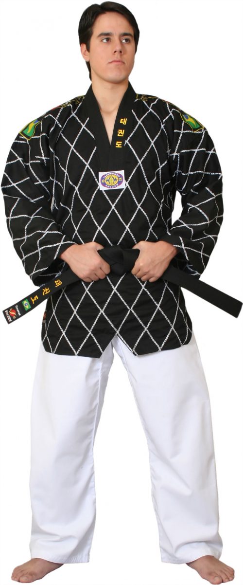 Uniformes de taekwondo mestre masculino adulto feminino Dobok Tae Kwon Do  traje de treino MG